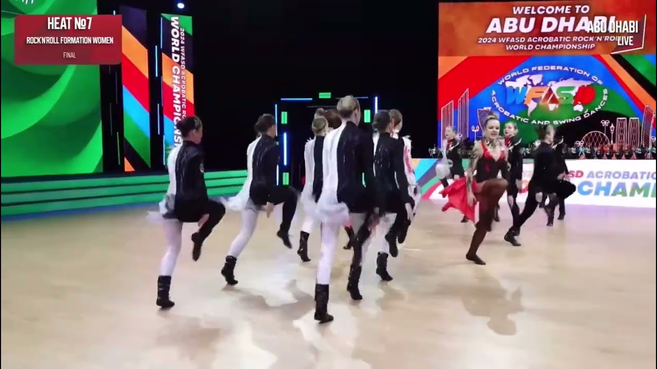 ЧиП Мира в Абу-Даби, Формейшн Женщины, финал, 7 заход, 1 место, «Cool Cats», Russia