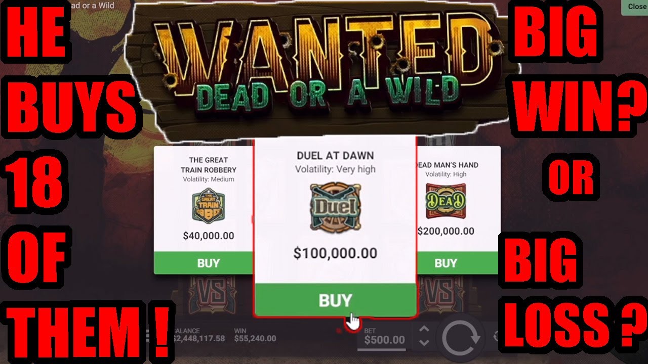 $100,000 Bonus Buys on Wanted Dead or a Wild | Roshtein