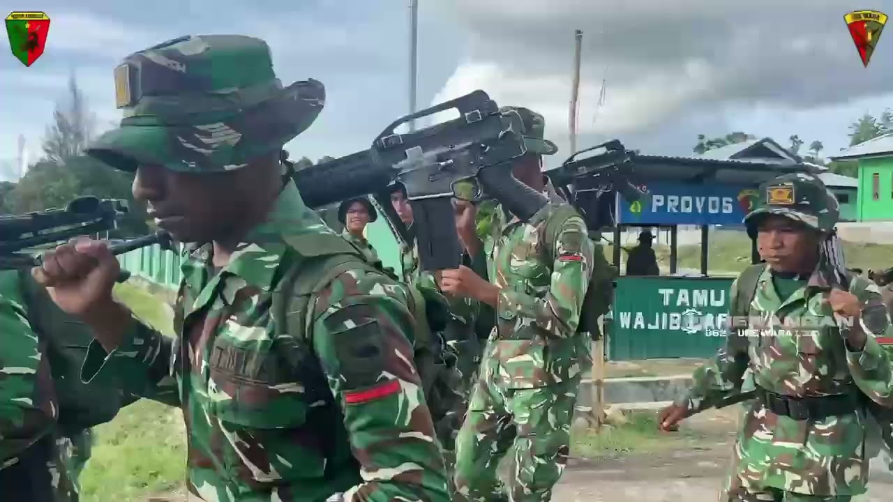 Yonif TP 862/Ure Wara melaksanakan kegiatan Lintas Medan 