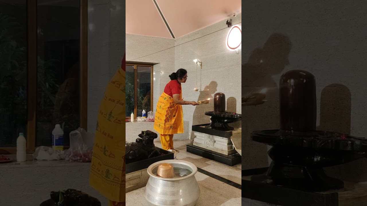 மஹாசிவராத்திரி 2026 . ஆத்மநர்மதேஷ்வரர் ஆலயம் .சிவன் குடில்.அஞ்சூர் முதல் கால பூஜை