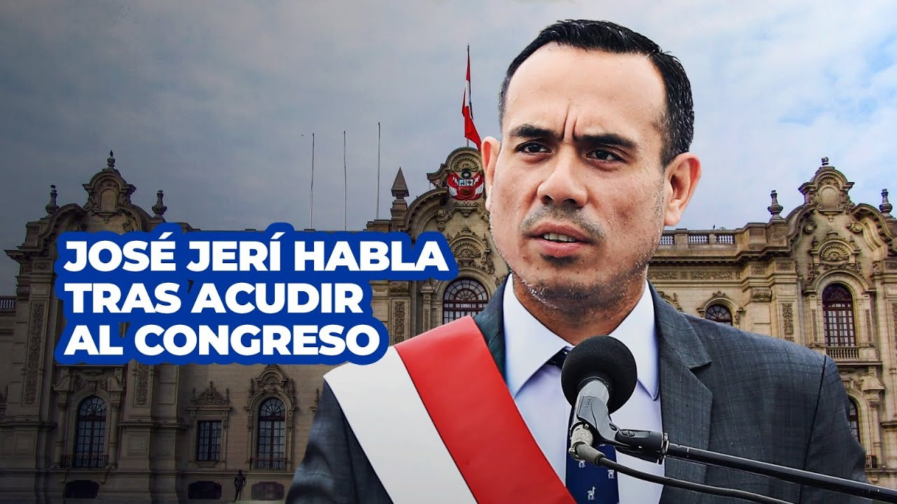 🔴🔵 EN VIVO | Presidente José Jerí habla tras acudir al Congreso