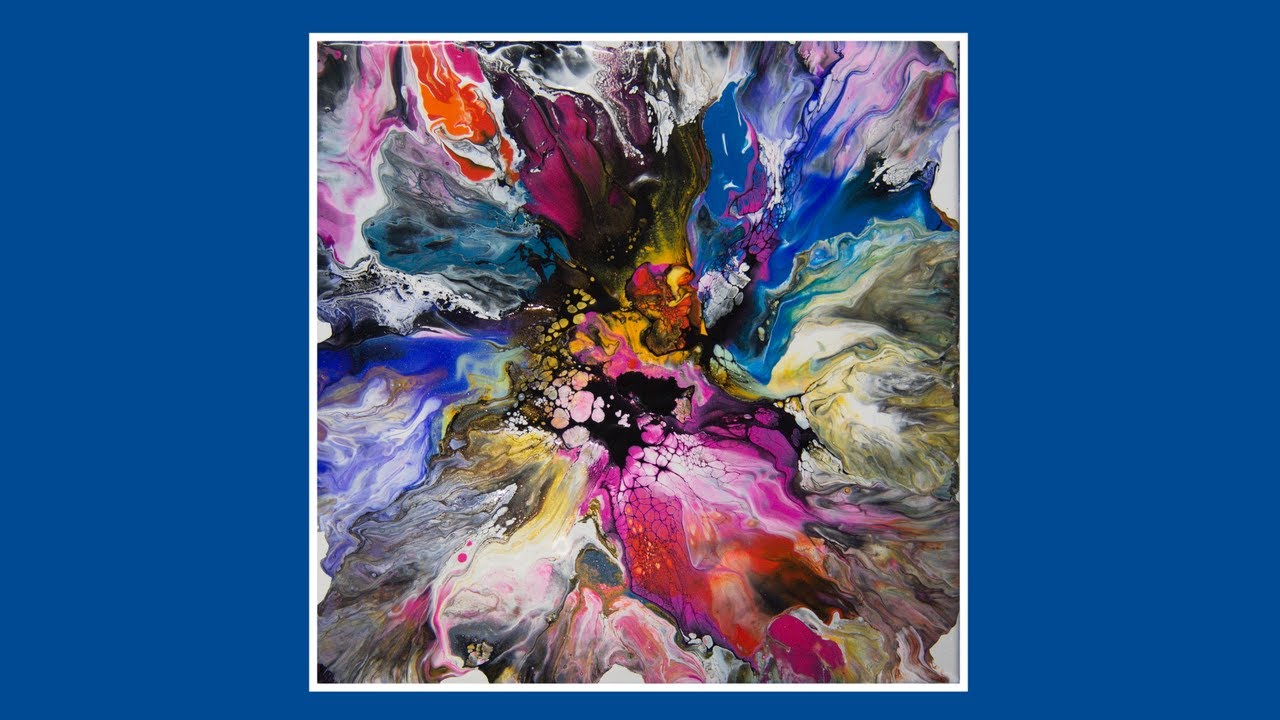 Color Explosion #9530 Fluid Acrylics Blowout without Housepaint11.30.2023