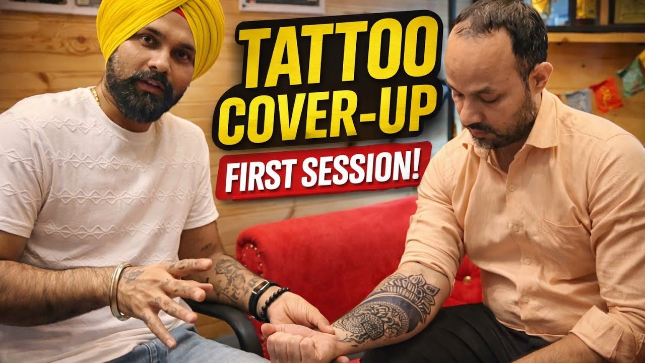 INSANE Tattoo Transformation 😱🔥 | Zero3 Tattoo Studio Kharghar