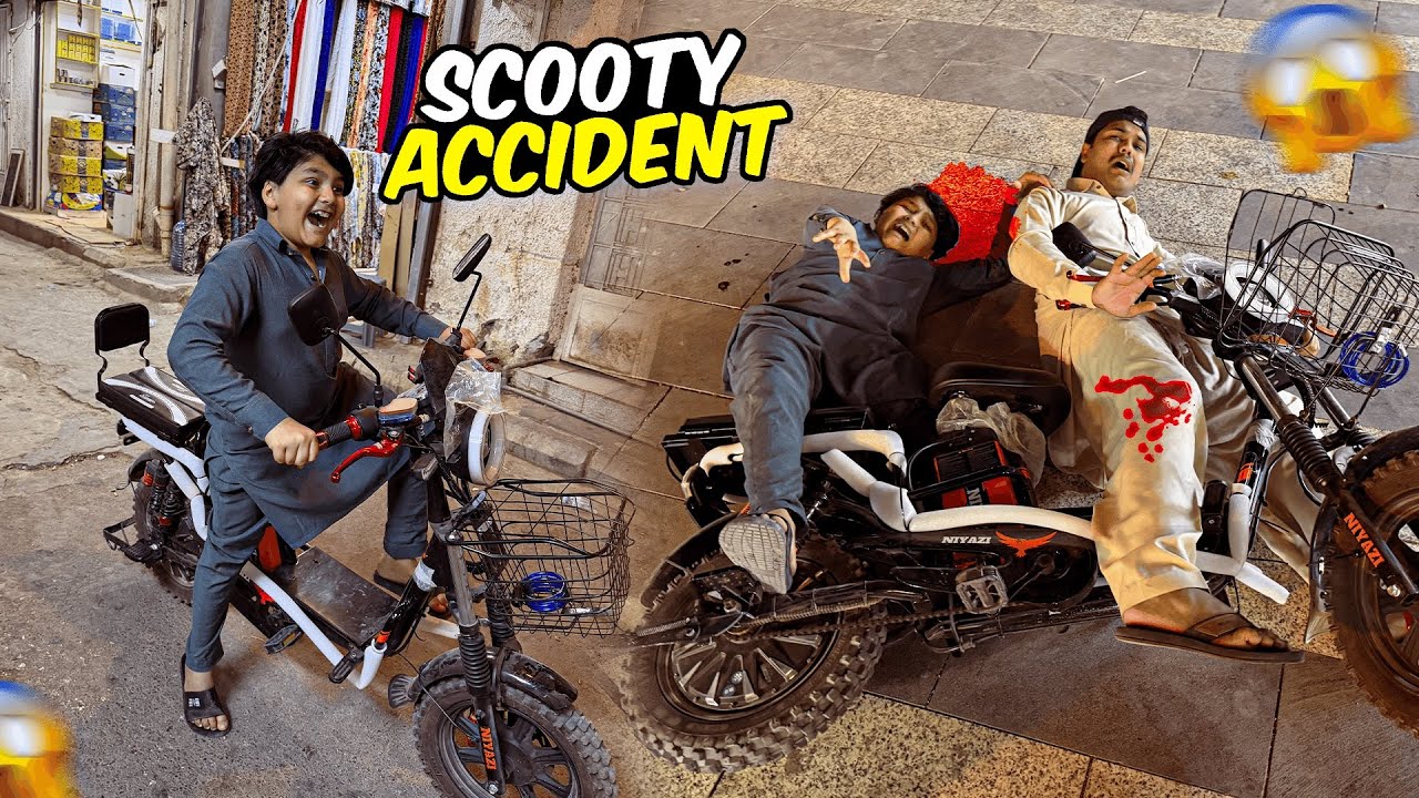 YE KESI SCOOTY MIL GAI ALI KO 😳 || ALI OR ABDULLAH KA SCOOTY SE ACCIDENT HO GAYA 😳 || 