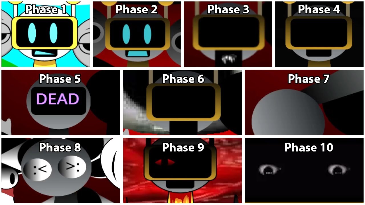 Incredibox Sprunki ALL PHASES VS  Sprunki Phase 1 to 10 Mods Fun Bot