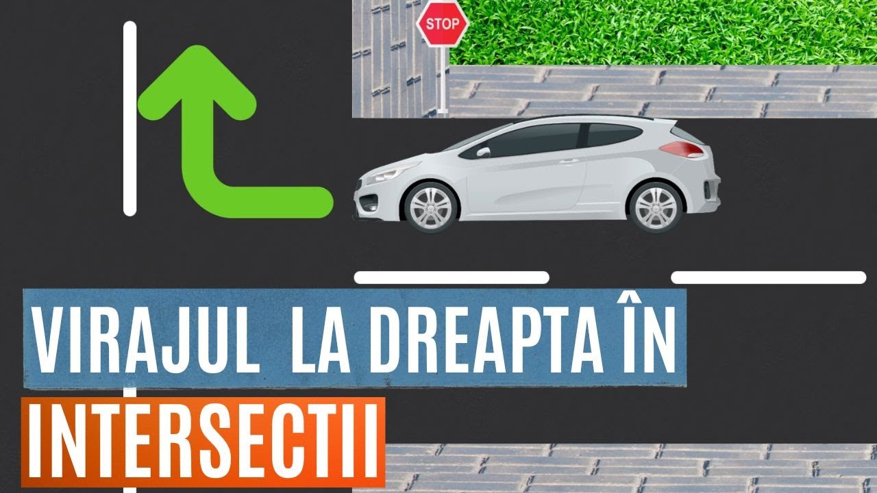 Cum Executăm CORECT Virajul La DREAPTA  Într-o INTERSECȚIE ? REPERE ȘI GREȘELI - Școala de șoferi