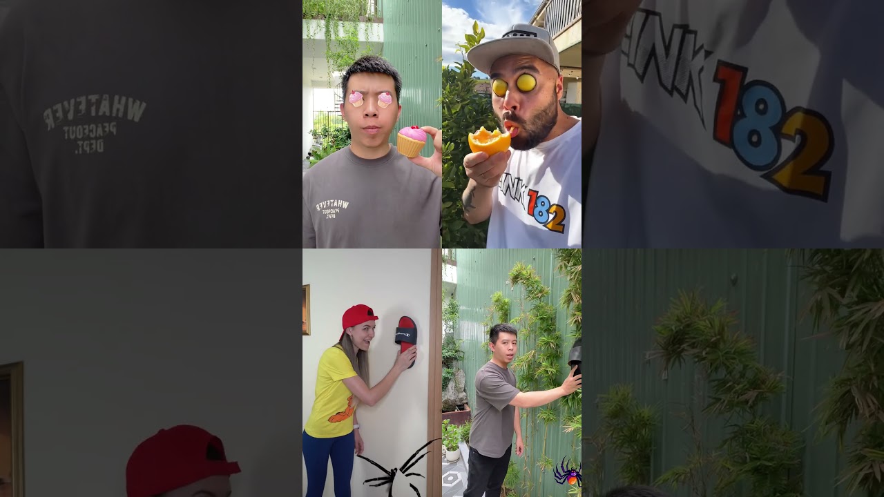 Funny People Reacting to Giant Spiders and Unexpected Surprises with Hilarious Expressions #viral