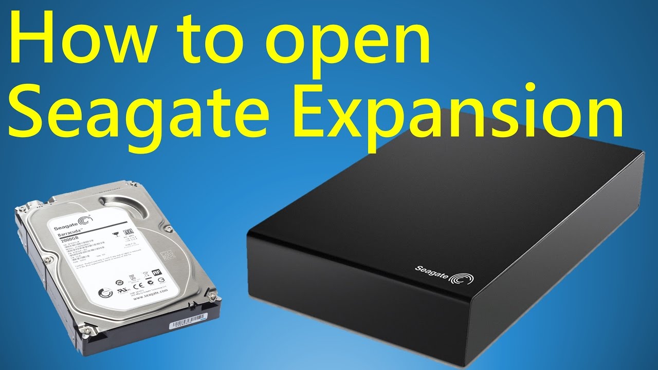 How to open Seagate Expansion External Hard Drive