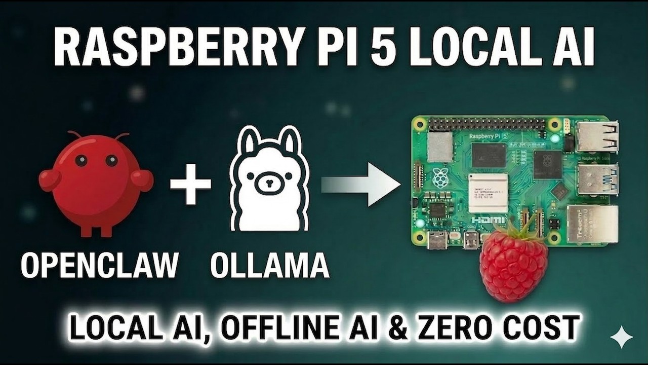 Install OpenClaw With Ollama on Raspberry Pi 5 | Zero Cost Local AI | Offline AI | ClawdBot, MoltBot
