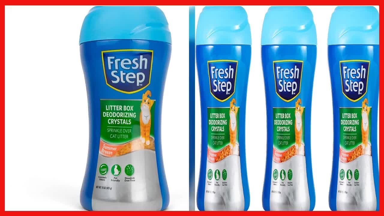 Fresh Step Cat Litter Crystals In Summer Breeze Scent  Cat Litter Box Deodorizer