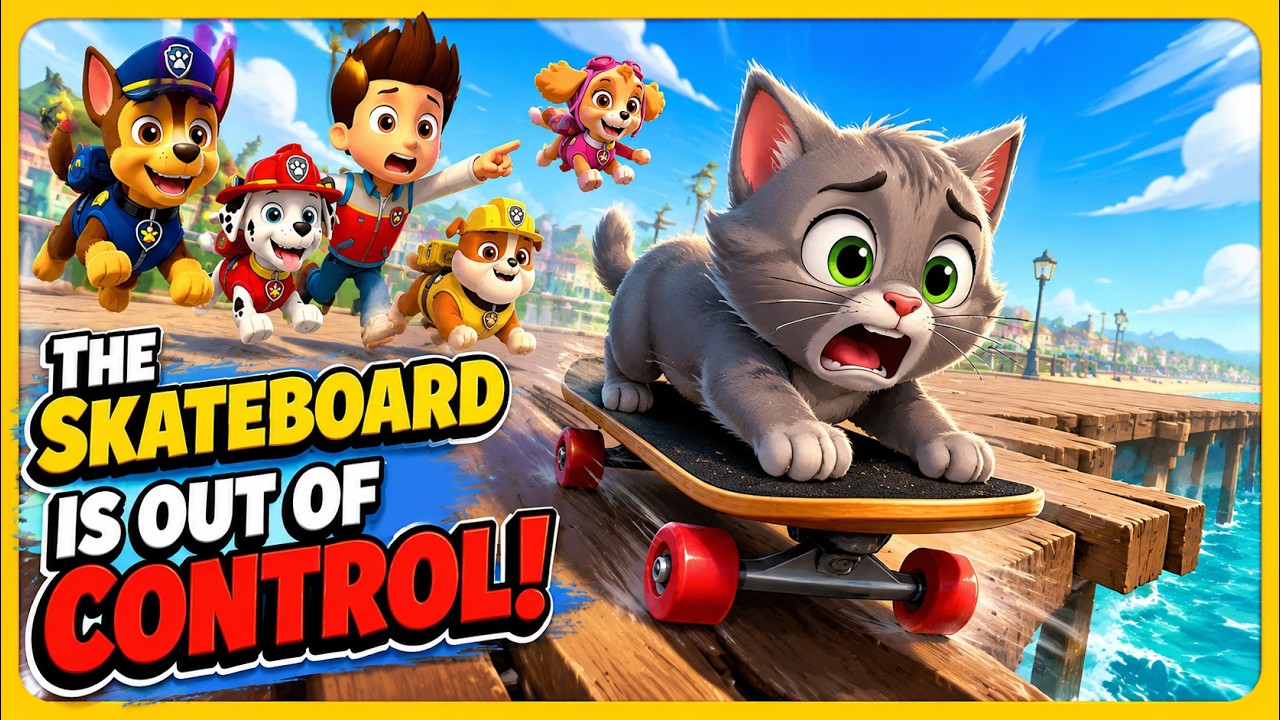 The Skateboard Is Out of Control! 🛹🐱 | Hero Paws Rescue