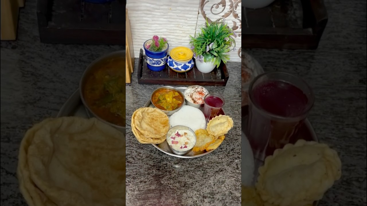Holi Special Thali😋👌🏻🎉Bihari Style #youtubeshorts #food #thali #holi #holispecial