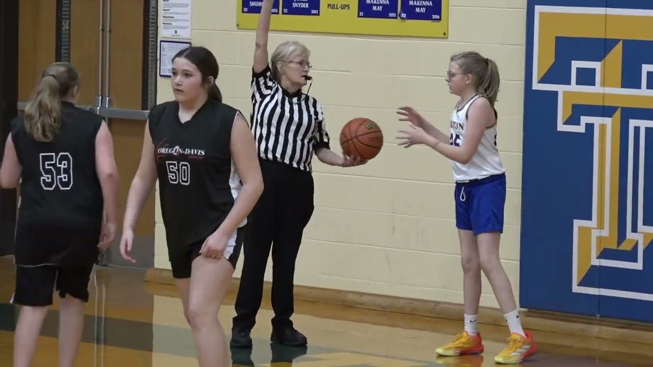 Nail-biter - Oregon-Davis at Triton - A-game 5th Grade Girls Basketball 🏀 3-3-2025