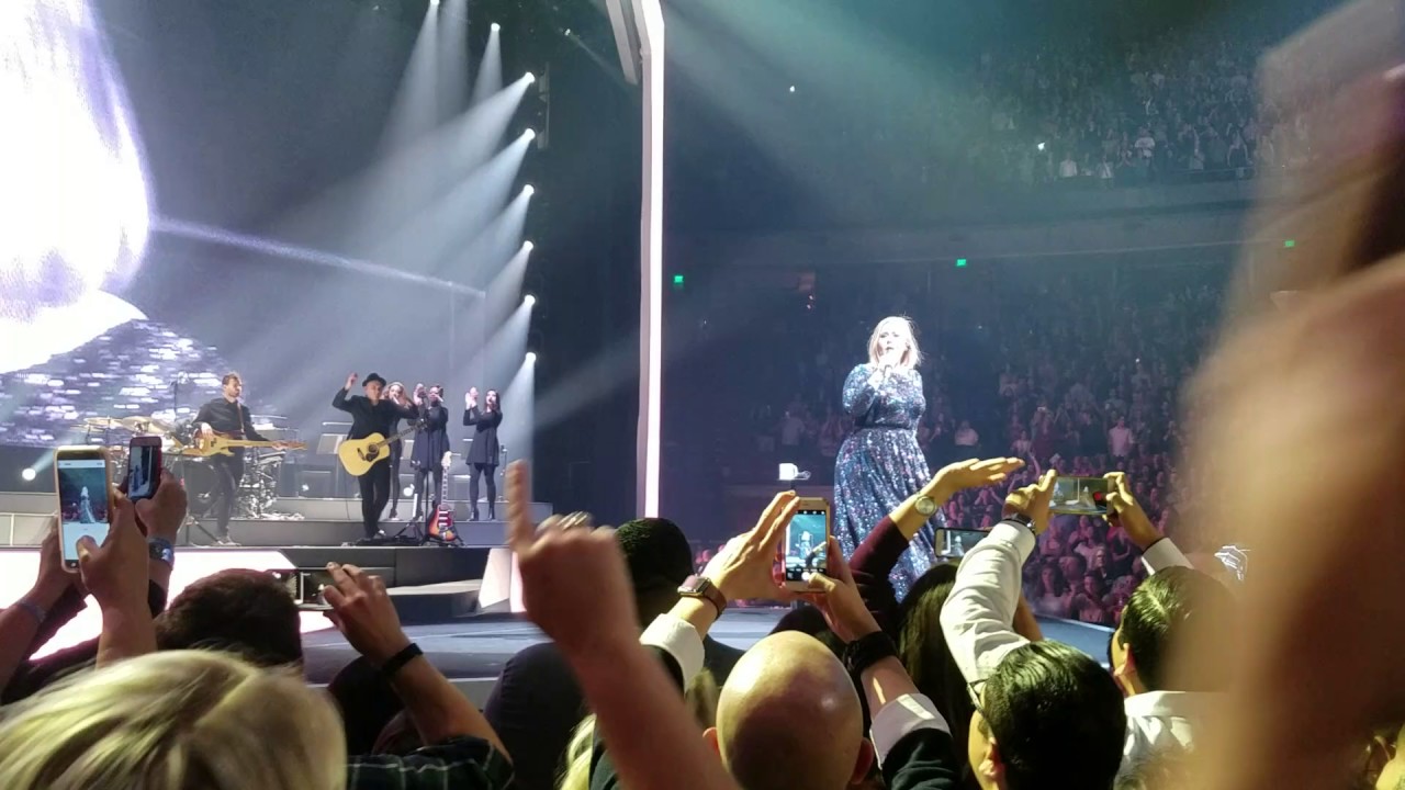 Adele live in Austin TX. Rolling in the deep.