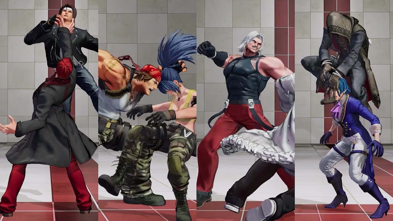 KOF XV Throw & Grapple Move All Characters Compilation
