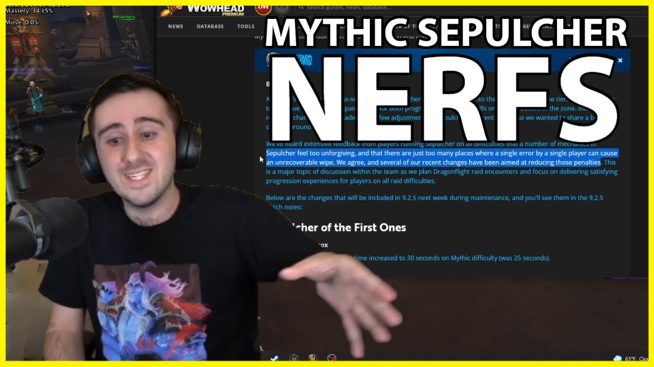 Big NERFS to Mythic Sepulcher in 9.2.5