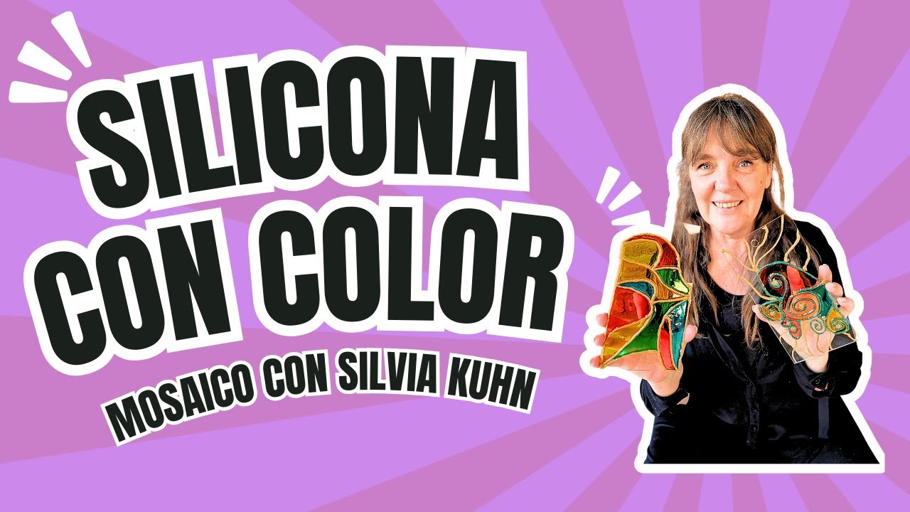 🖌️ Cómo hacer SILICONA DE COLORES para tus proyectos de MOSAICO 🎨✨