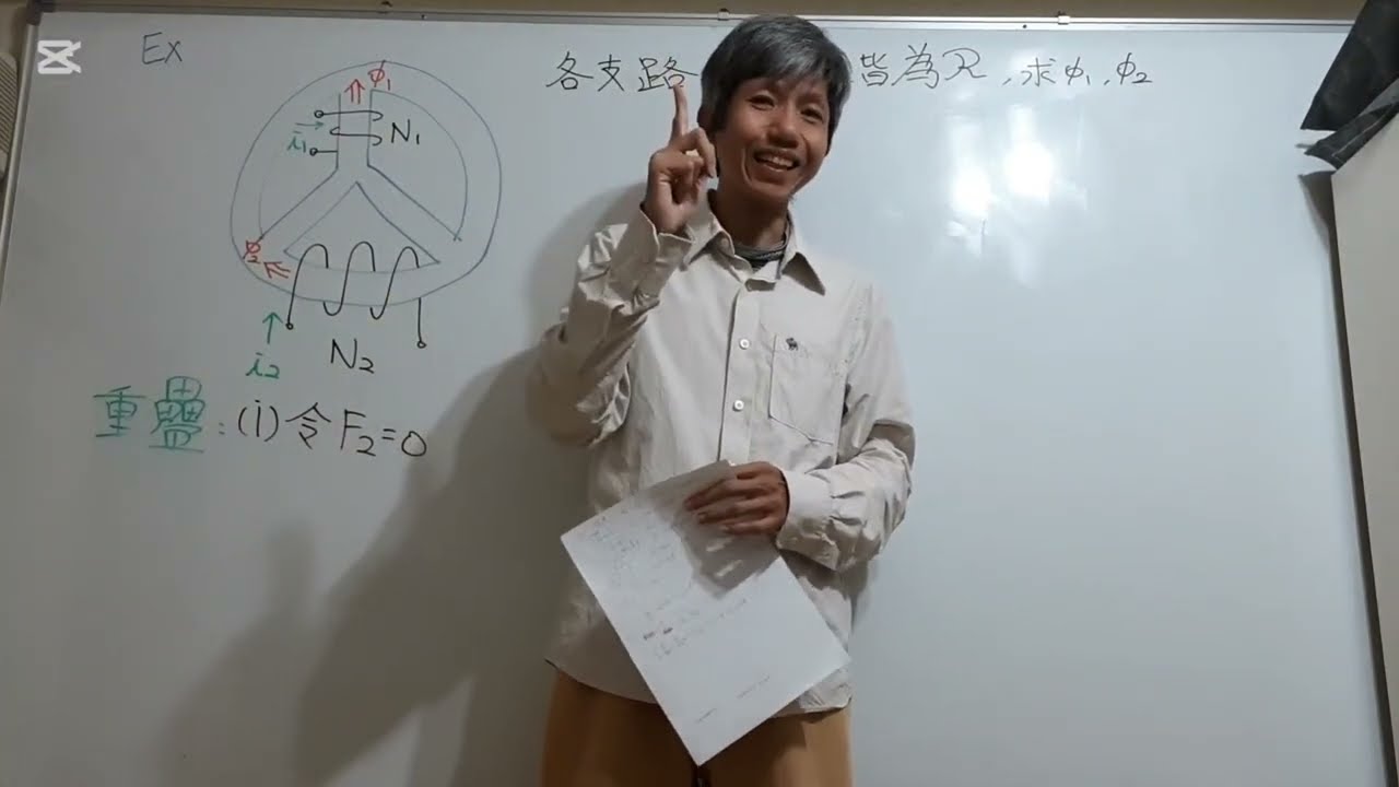 〔真。技師〕〔電機機械-搶分大作戰〕ch1磁路 [例題1-2][技師]_音量調整