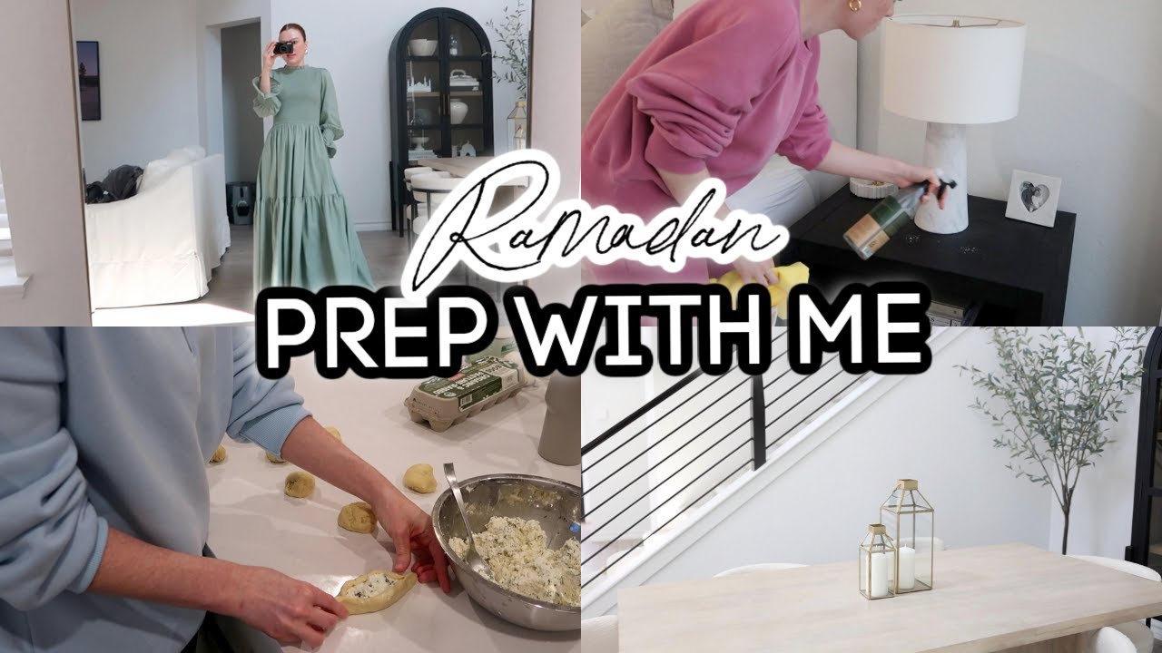 Prep With Me For Ramadan 2023! Cleaning & Decorating, Grocery Shopping, Making Cheese Fatayer