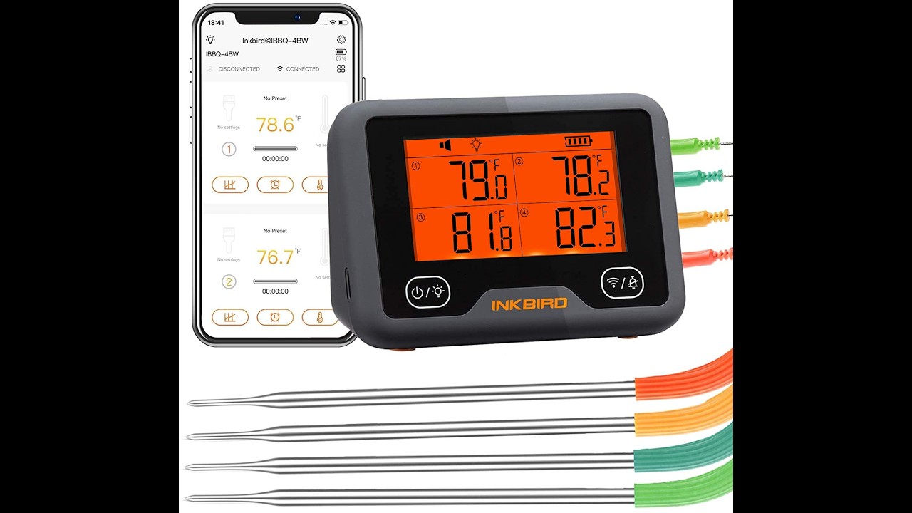 Inkbird Smart Wireless Grill Thermometer Review - Pros & Cons - Inkbird Bluetooth meat thermometer
