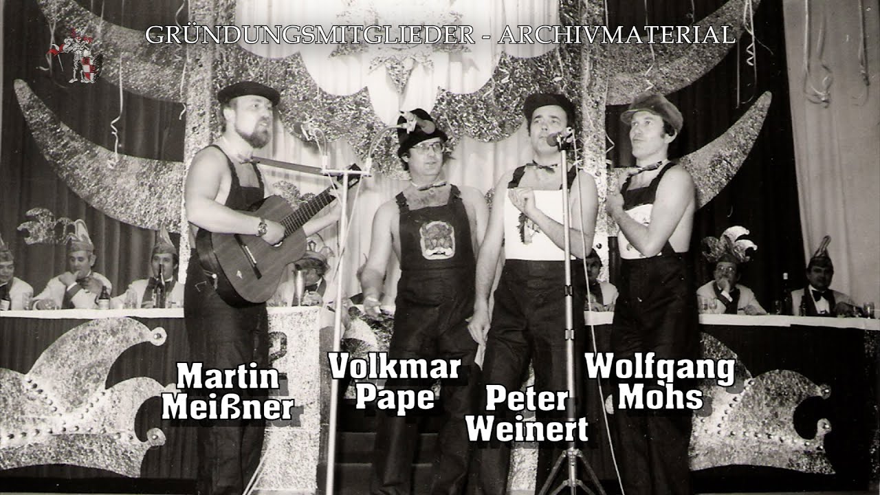 Karneval 2009 Golden Gröl Quartett Abrechnung mit Politik BCC Gründungsmitglieder Lied Bleicherode