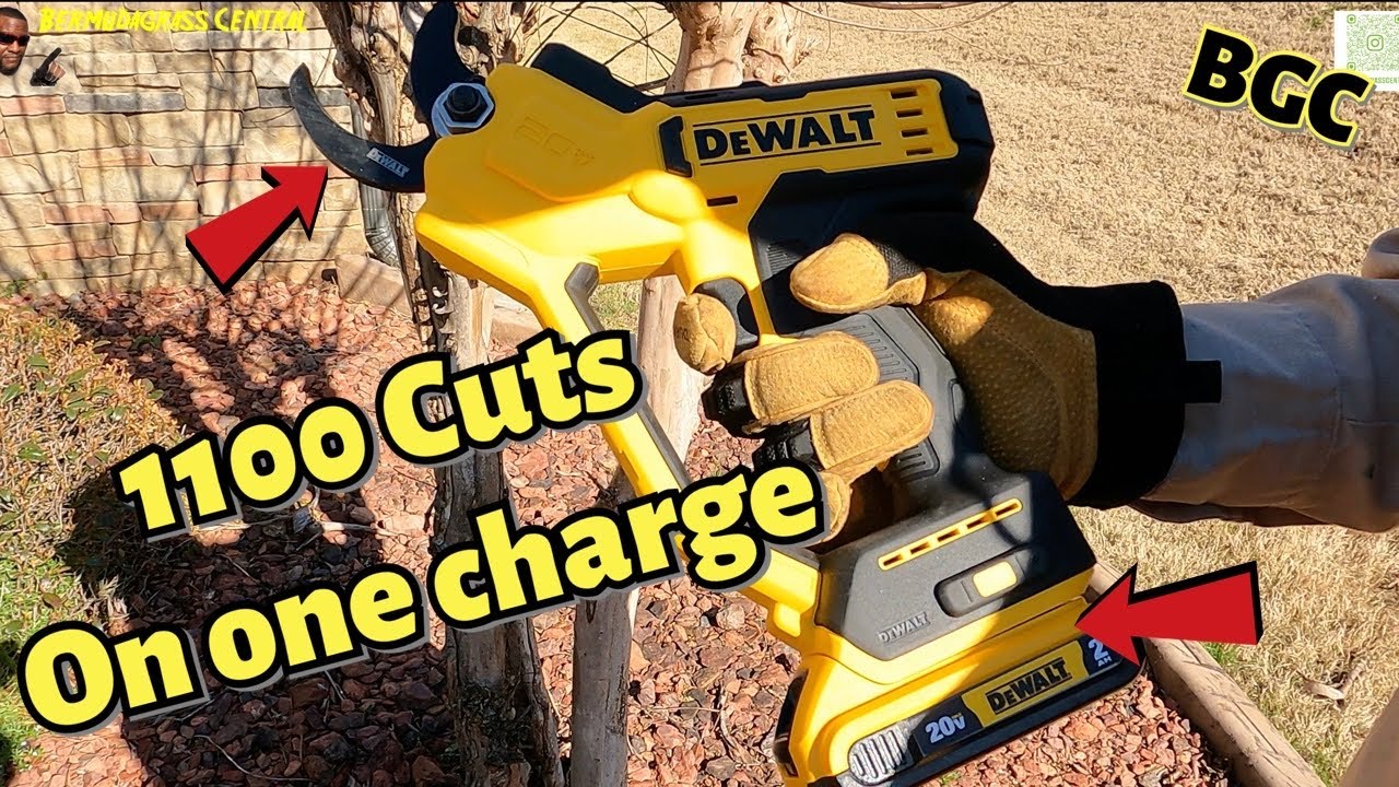1100 CUTS on a Single CHARGE !!!!!! / DeWalt 20V Max CORDLESS PRUNERS
