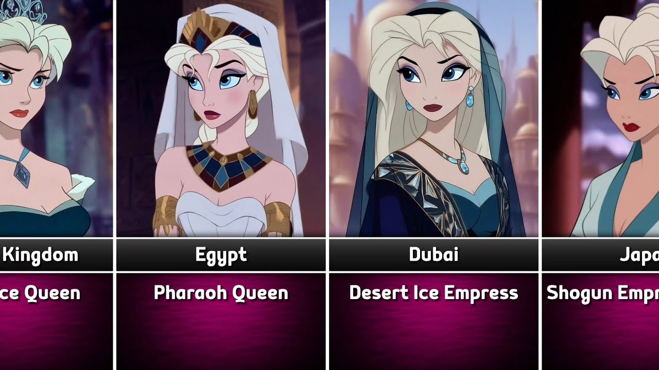 Elsa in 44 Different Countries ( Frozen ) | Disney