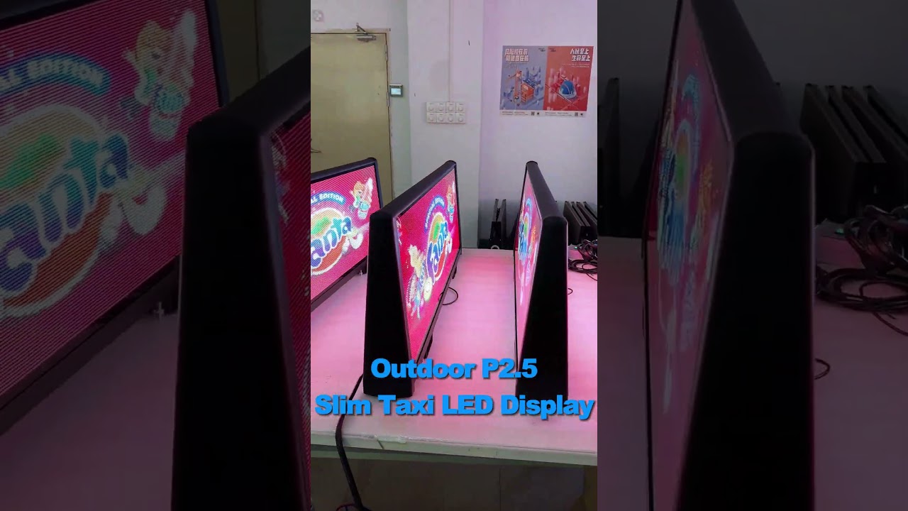 Outdoor Slim Type P2.5 Taxi LED Screen #nseled #nseledcloud #nseledeurope