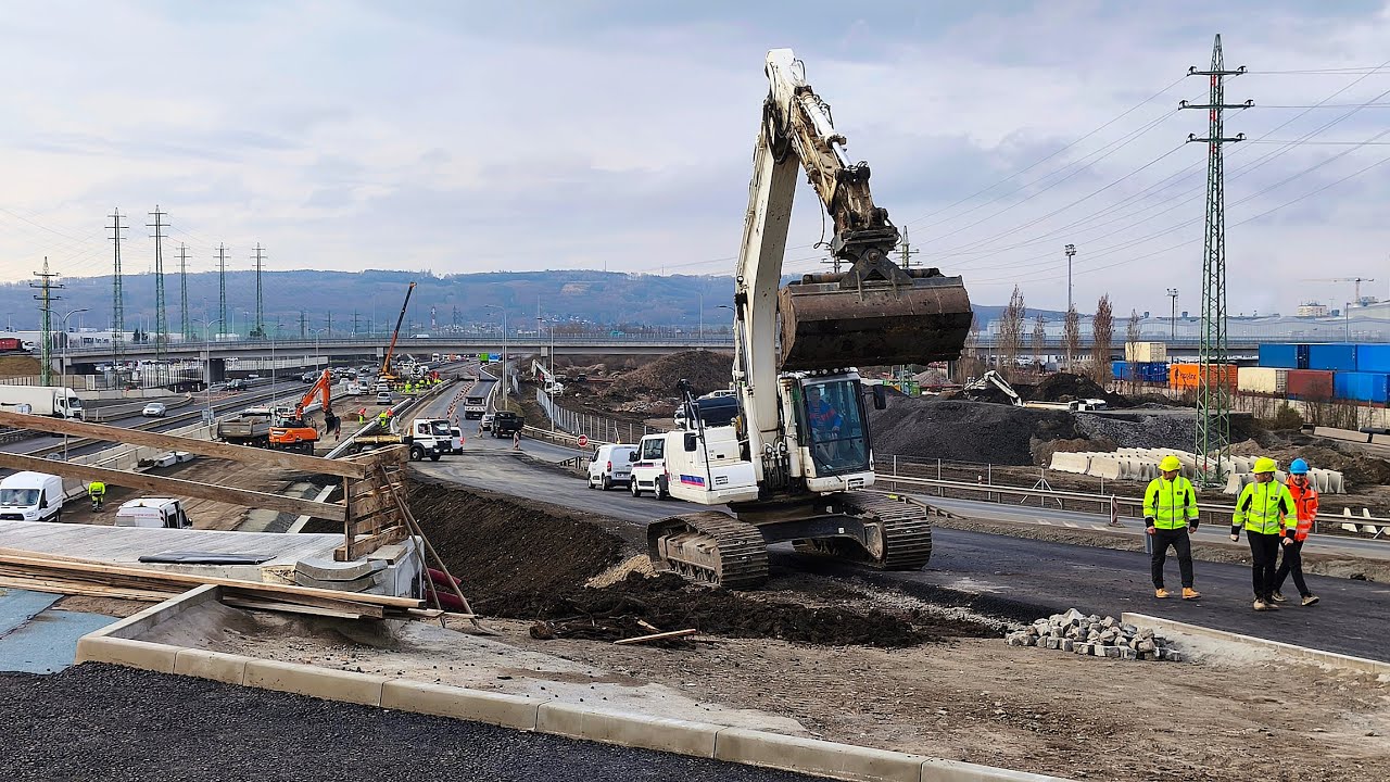 Kosmonosy: Okružní křižovatka nad dálnicí D10 bude dokončena a zprovozněna letos v květnu