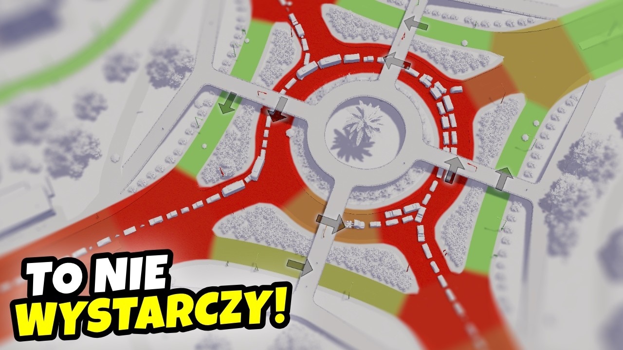 🚫Dobrze ustawione RONDO to nie wszystko! | Pogromca Korków w Cities: Skylines