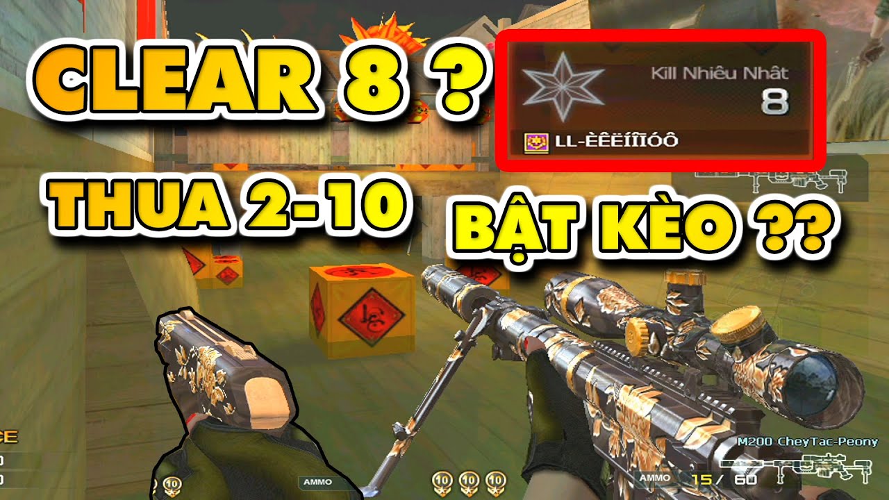 ►M200 PEONY - Đang thua 2-10 thì thằng Tú Lê nó zô - Clear 8 map Hội Hoa Đăng  ✔ Tú Lê