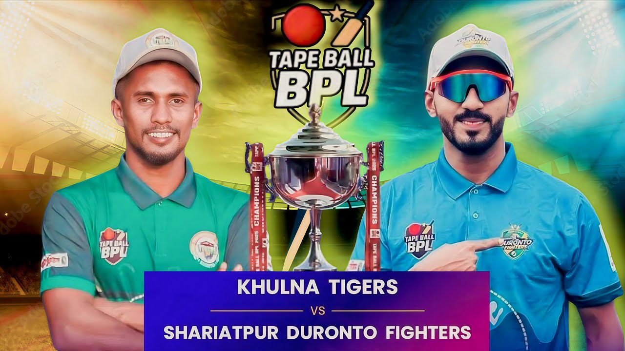Khulna Tigers VS Shariatpur Duronto Fighter | Qualifier 1 | Tape Ball BPL |  live Match Today match