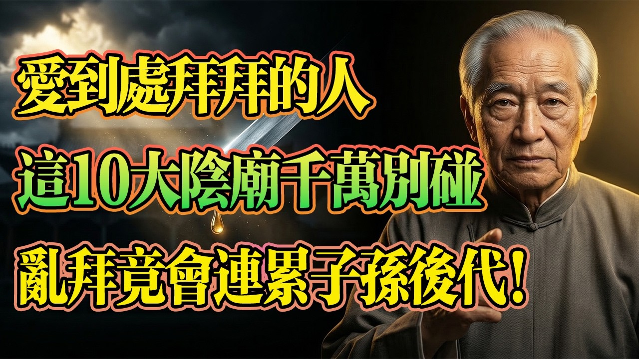 南懷瑾揭示：喜歡到處求神拜佛的人，臺灣這「10大陰廟」千萬別碰，亂拜竟害慘下一代！#南懷瑾 #佛法因果 #改命 #陰德 #福報 #台灣 #最可怕陰廟