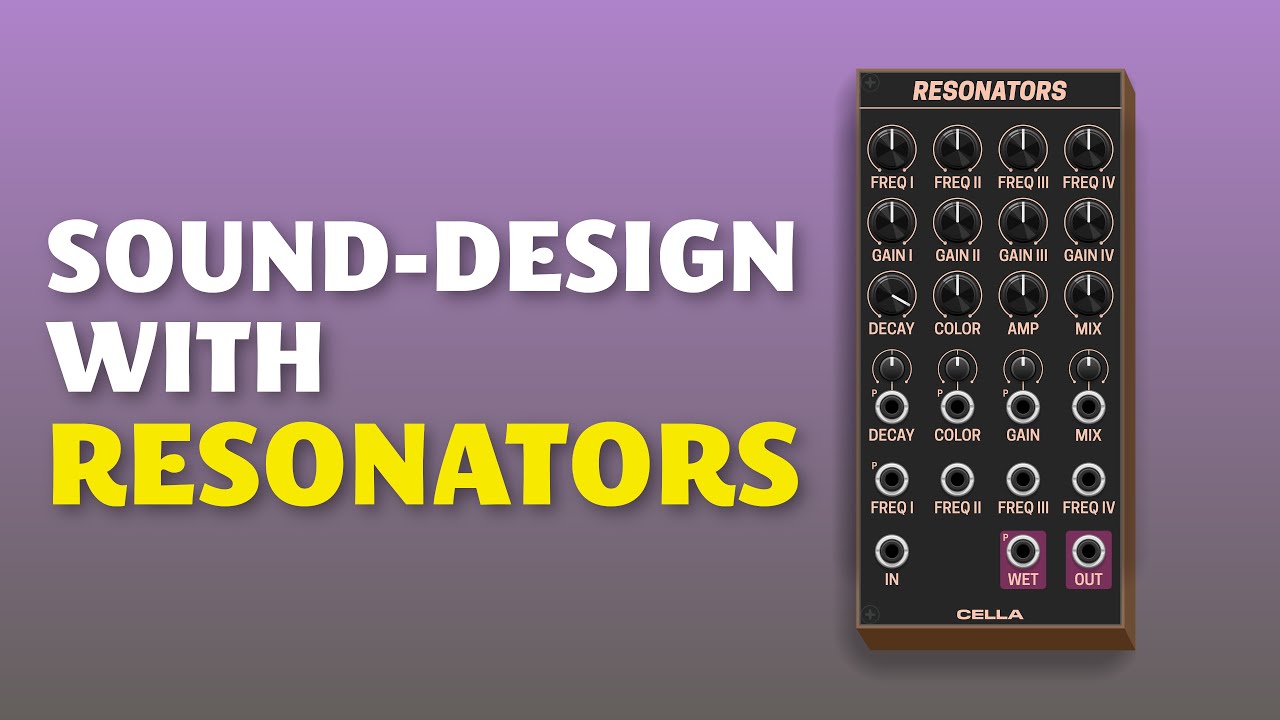 Sound-Design techniques with Resonators in VCV Rack