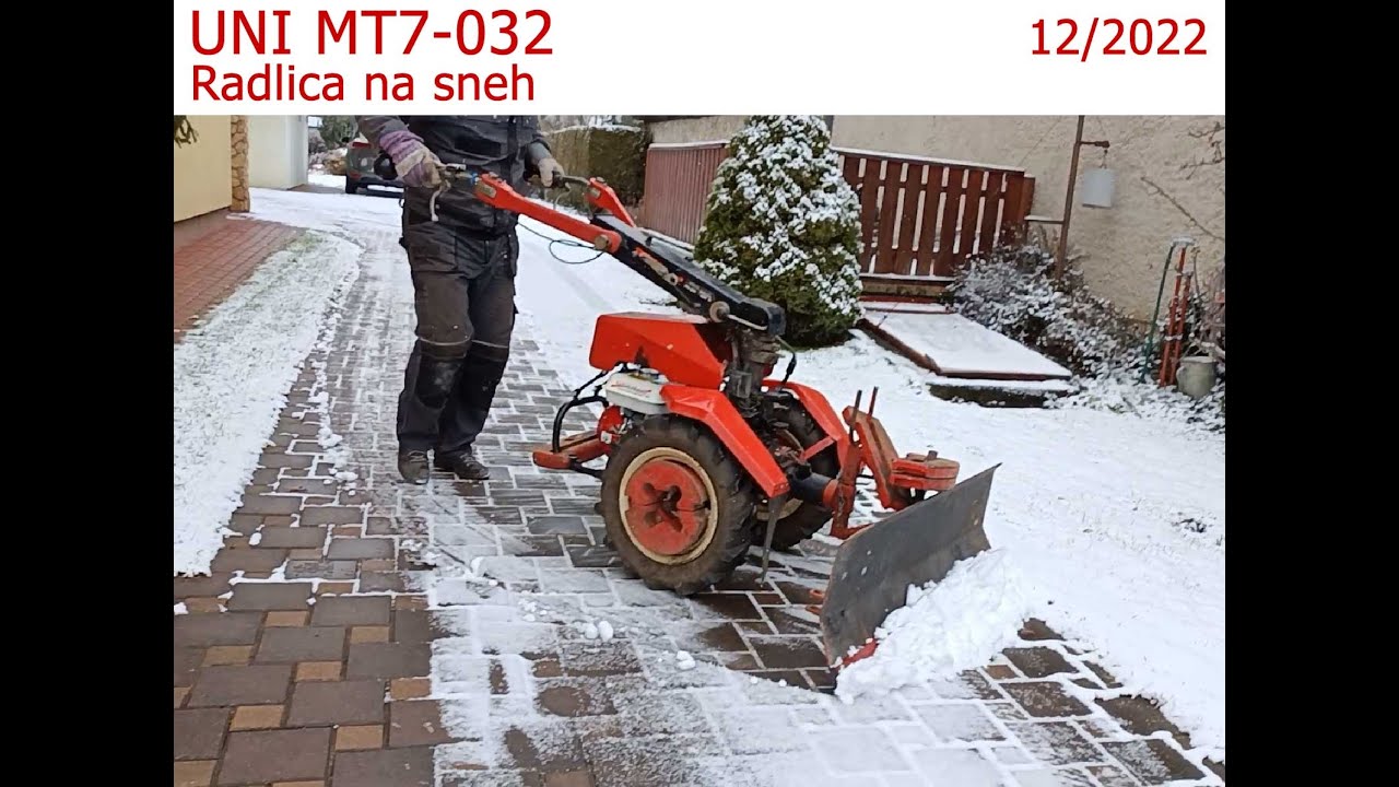 Malotraktor MT7-032 – radlica na sneh