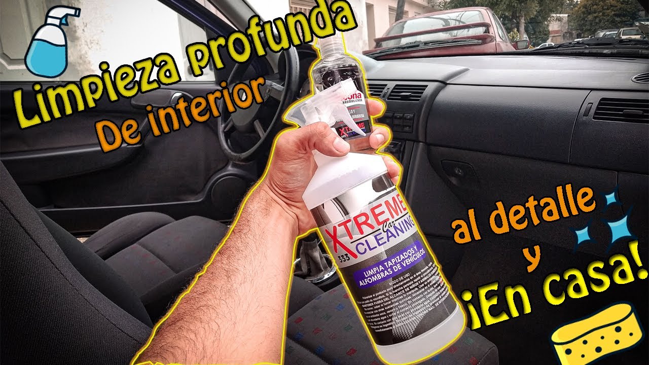 ✨Como limpiar el interior de un auto | ¡Limpiando el golcete al detalle! 💦