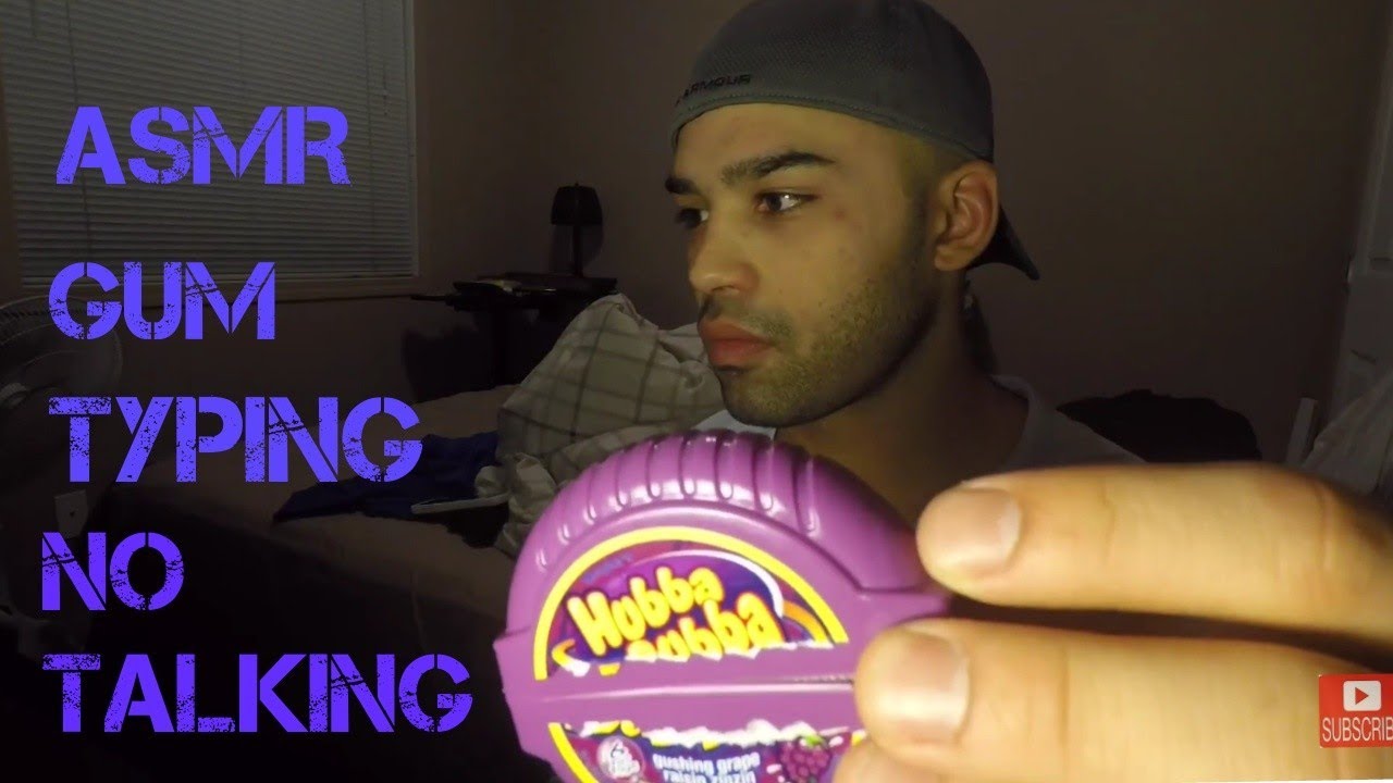 (ASMR) Gum Chewing | Typing | No Talking | Blowing Bubbles