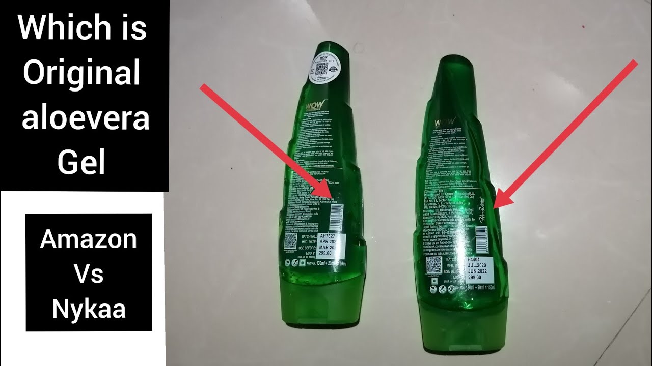 How to find original ALOEVERA GEL | WOW SCIENCE ALOVERA GEL | Amazon vs Nykaa