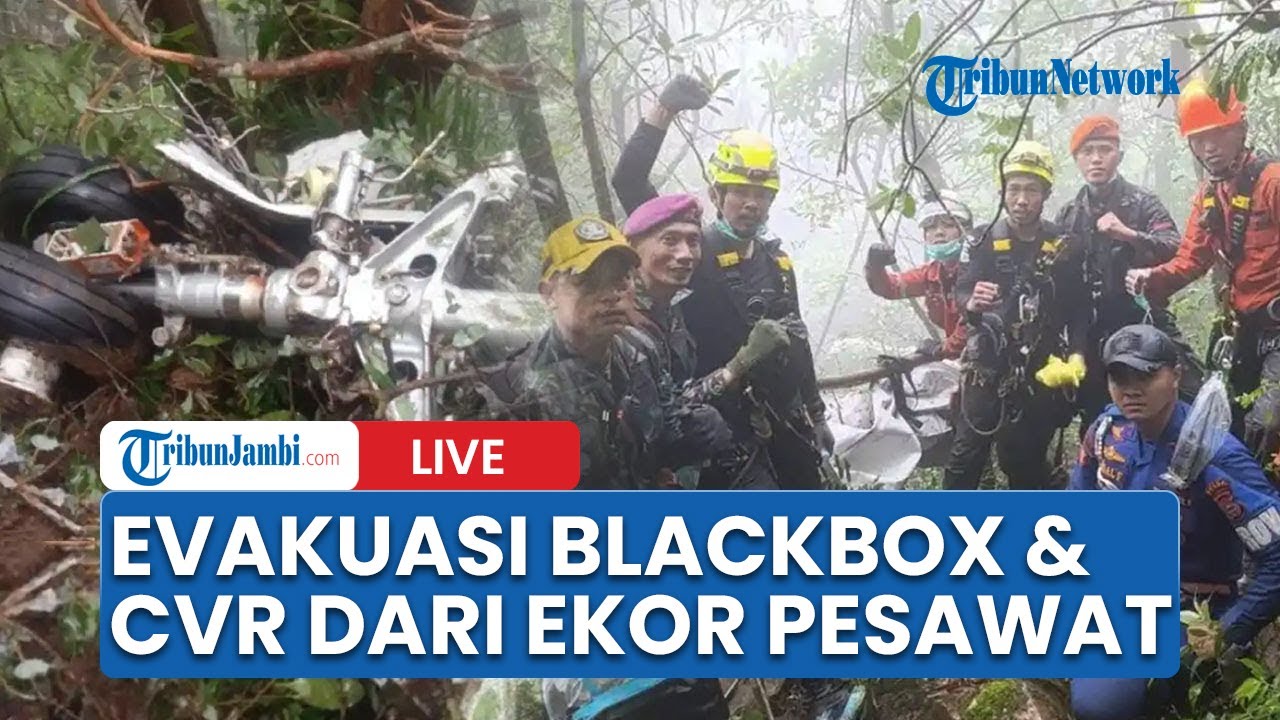 🔴Dramatis! Tim SAR Evakuasi Ekor Pesawat usai CVR & Black Box ATR Ditemukan Utuh di Jurang