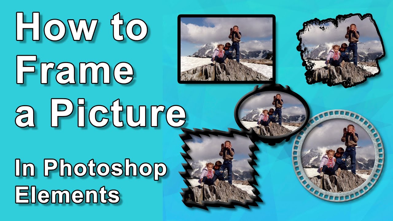 How to put a frame around a photo in Photoshop Elements