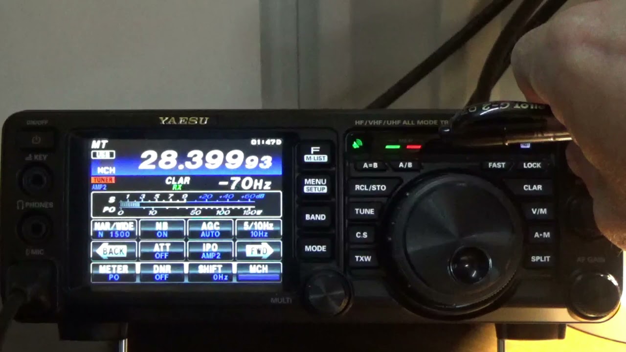 IPO (Intercept Point Optimization) AMP1, AMP2 and -IPO ON THE AIR DEMO Yaesu FT991A - Getting on 10M