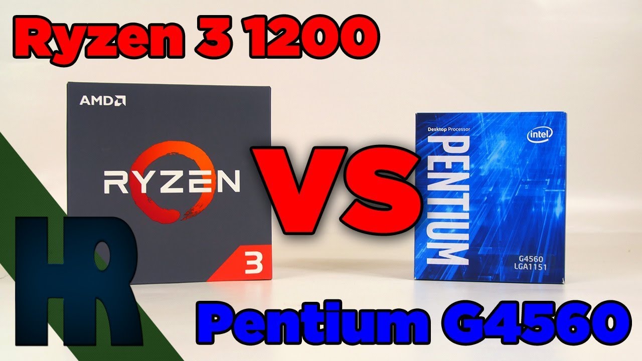 Ryzen 3 1200 vs Pentium G4560 | Test! AMD VS Intel im Leichtgewicht