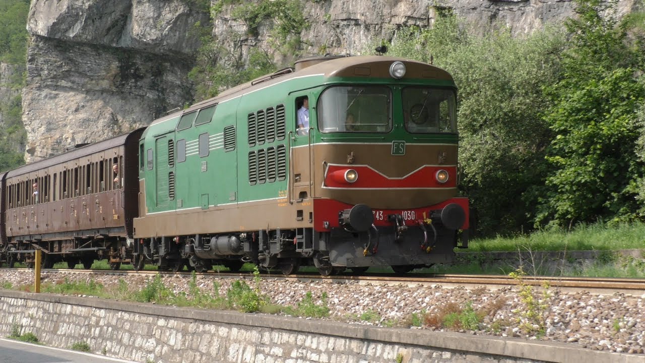 2018-06-03 Il Sebino Express con la locomotiva D 343 1030 - Da Pisogne a Rovato 2/2