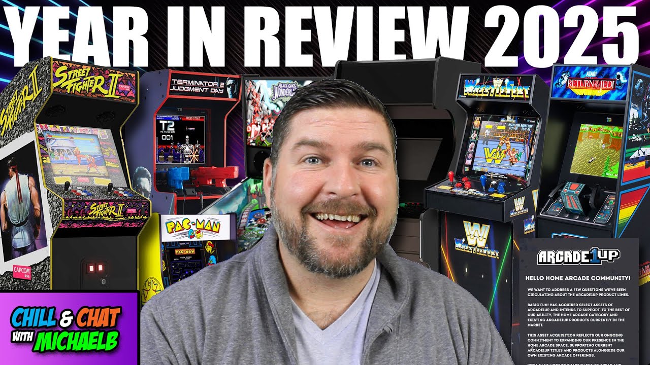Home Arcade 2025 Year In Review for Arcade1Up, Basic Fun, AtGames, Iconic Arcade & More