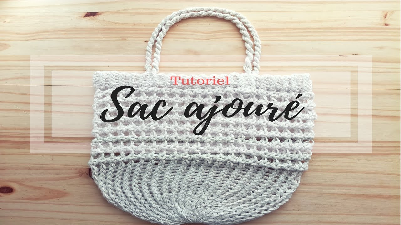 TRICOTER UN SAC AJOUR&Eacute; FACILE