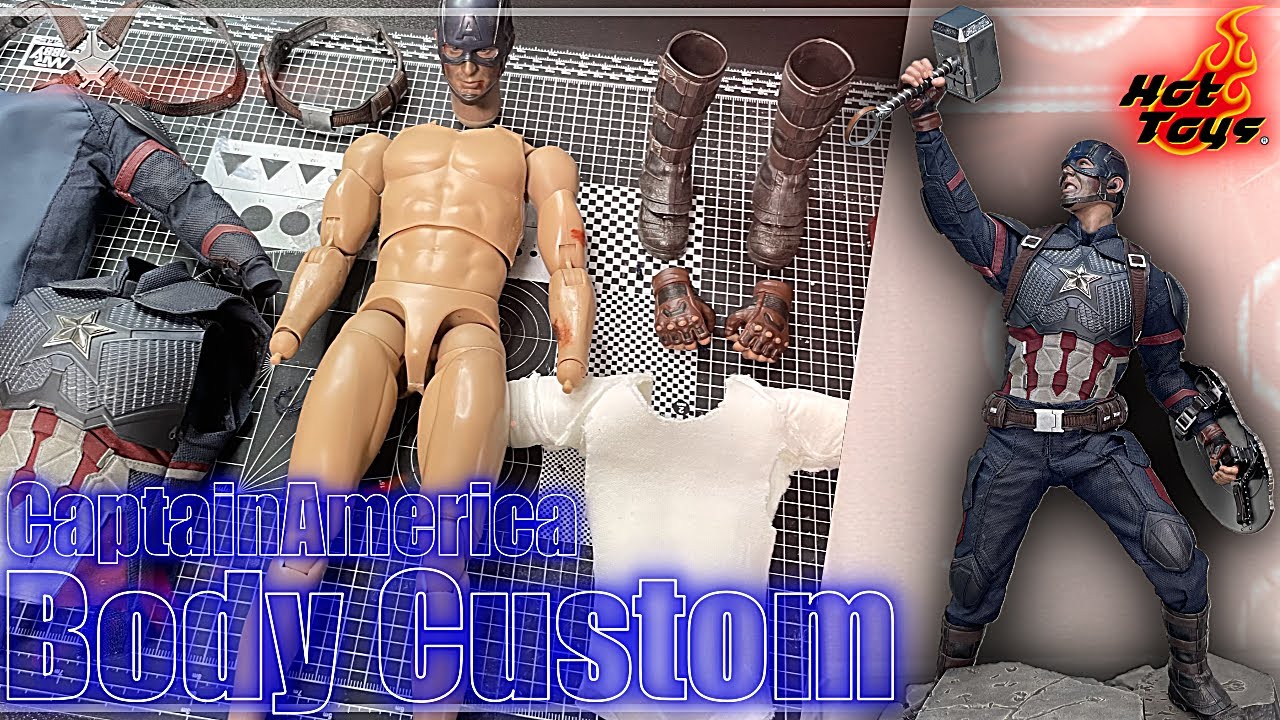 HotToys CaptainAmerica body modification! / 可動域を広げるホットトイズ素体カスタム