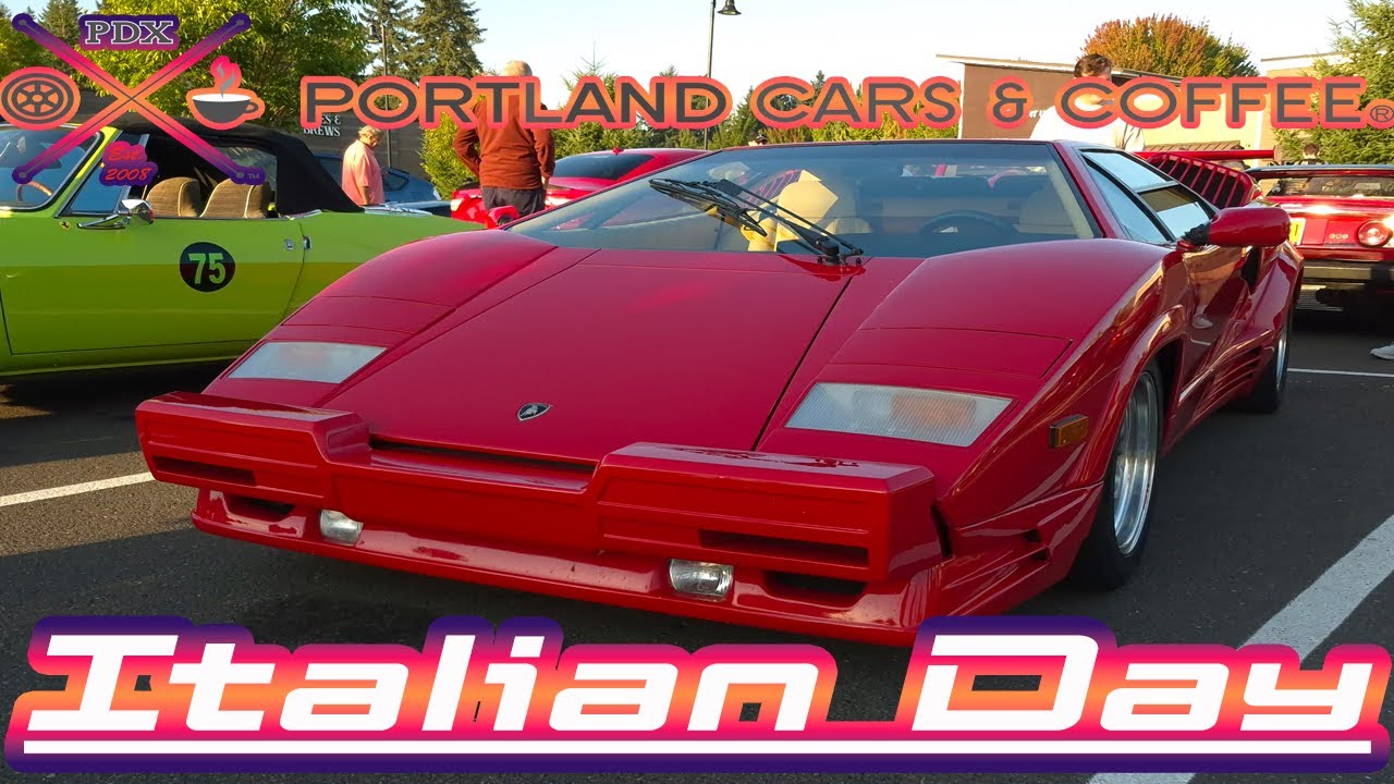 Italian Day ay Portland cars and Coffee