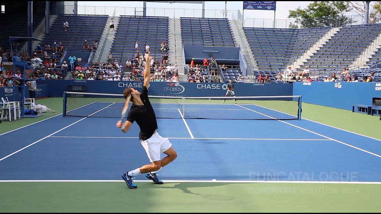 Grigor Dimitrov Practice US Open 2014 2/2