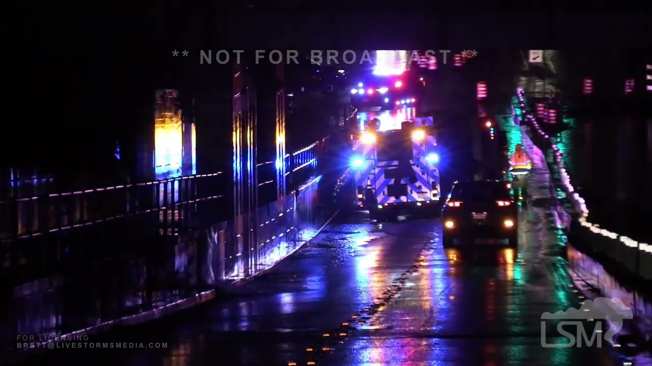 11-24-2025 Fort Worth, TX  - Multiple vehicles end up stuck in flooded roads