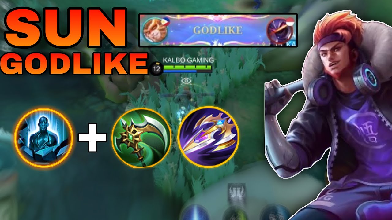 SUN GODLIKE MODE | UNSTOPPABLE | SUN MLBB | TOP GLOBAL SUN | SUN | MLBB | ULTRA SLOW EFFECT ITEM 😱❤️
